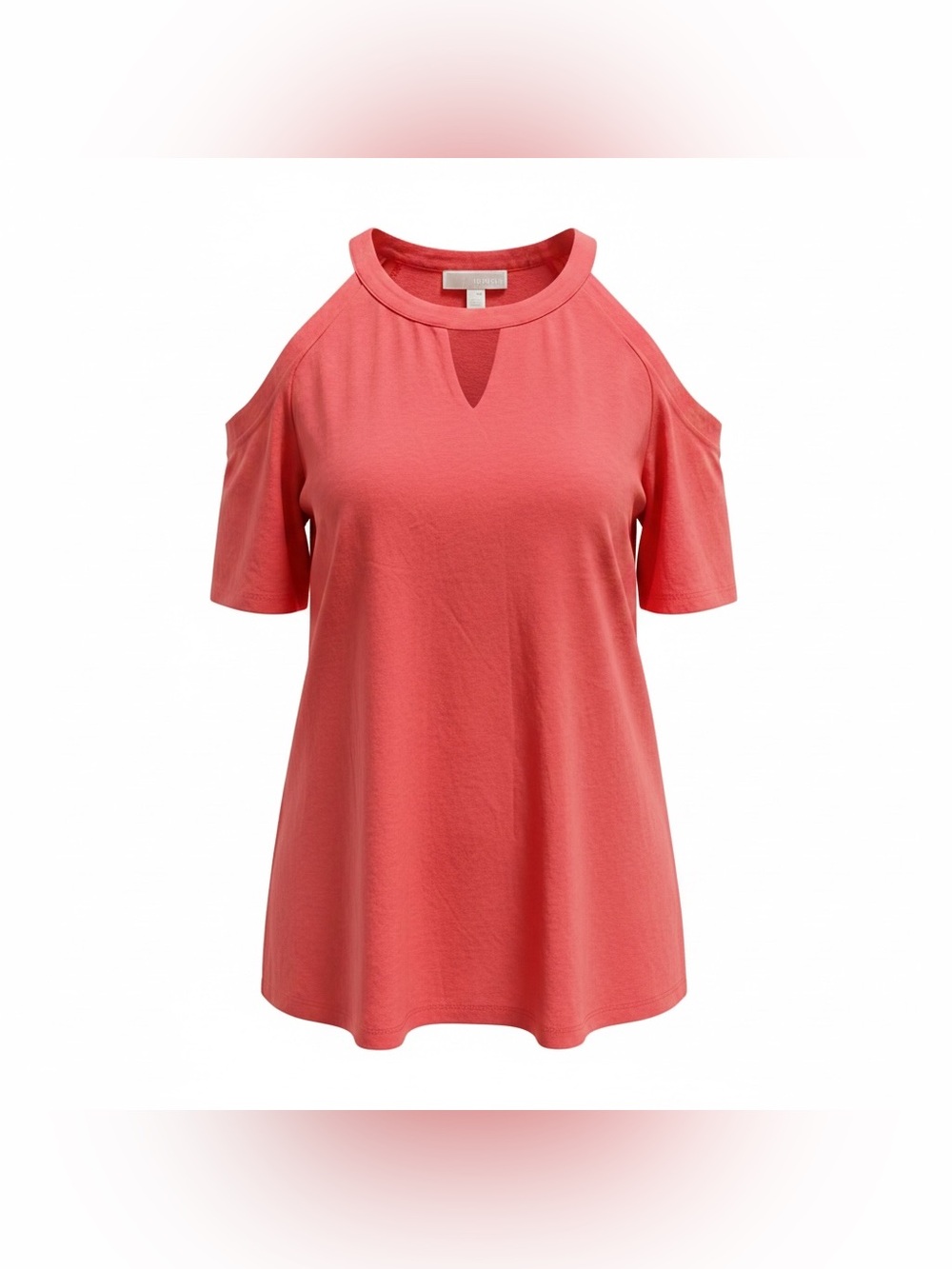 Michael Michael Kors Cold-Shoulder Top Coral Pink